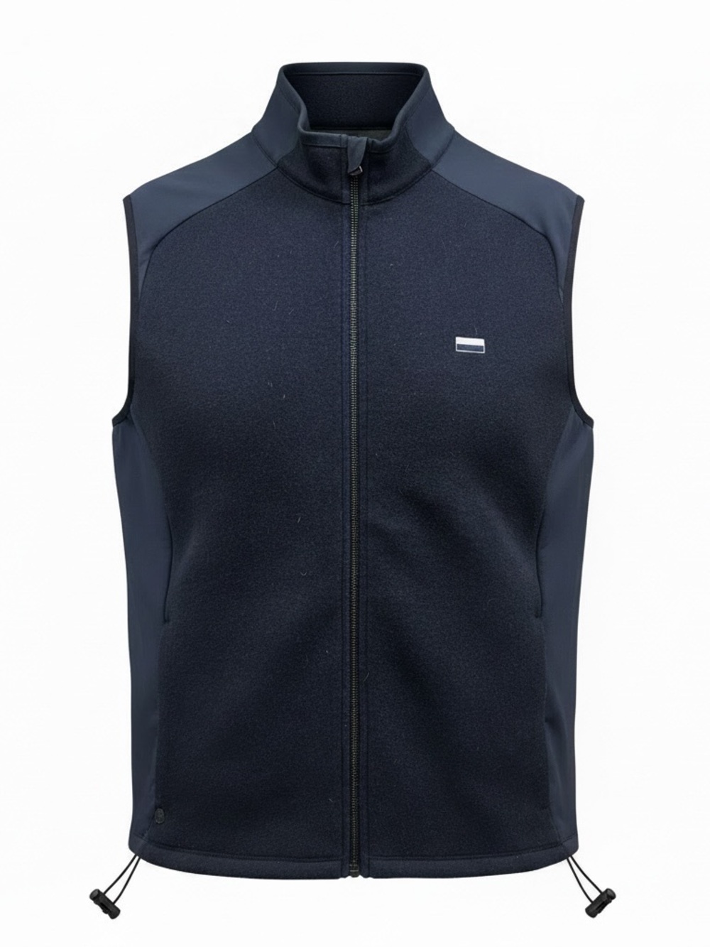 Greyson Sequoia Luxe Men’s XL Navy Wool Blend Hybrid Full Zip Golf Vest